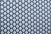 Baumwoll Popeline Retro Geometric Flowers